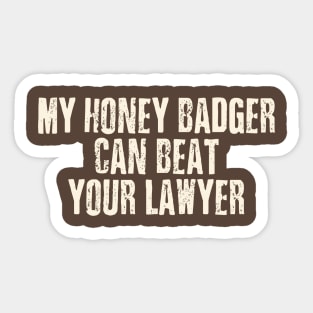 Honey badger Sticker